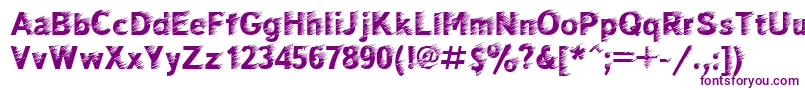 Windctt-fontti – violetit fontit