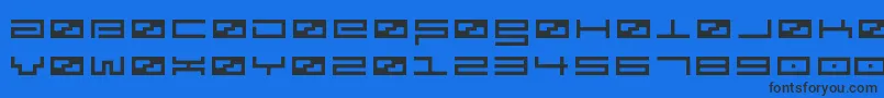 Spv3 Font – Black Fonts on Blue Background