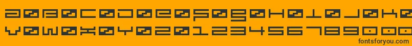 Spv3 Font – Black Fonts on Orange Background