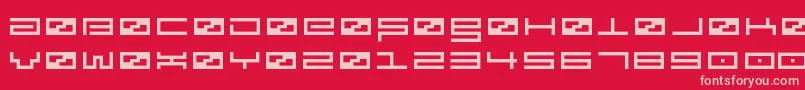 Spv3 Font – Pink Fonts on Red Background