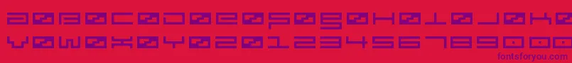 fuente Spv3 – Fuentes Moradas Sobre Fondo Rojo