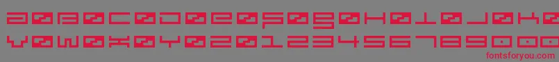 Spv3 Font – Red Fonts on Gray Background