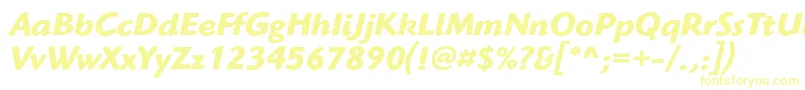 HighlanderstdBolditalic Font – Yellow Fonts