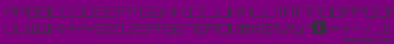 AmayaTechnicalCurve Font – Black Fonts on Purple Background