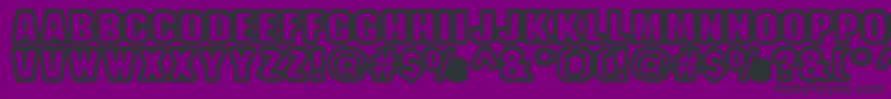 FanatikaOne Font – Black Fonts on Purple Background