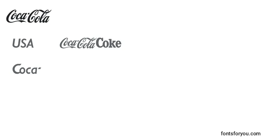 Cocacola-fontti – aakkoset, numerot, erikoismerkit