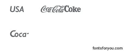 Przegląd czcionki Cocacola