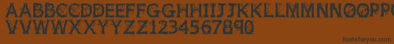 Шрифт Jfwildwood – чёрные шрифты на коричневом фоне