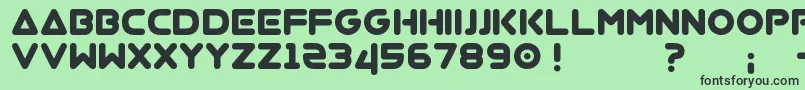 Virgo Font – Black Fonts on Green Background