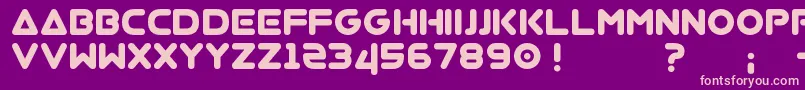 Virgo Font – Pink Fonts on Purple Background