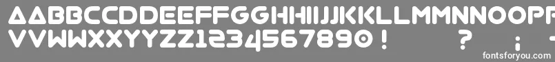Virgo Font – White Fonts on Gray Background