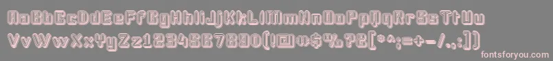 PodasticAutumn Font – Pink Fonts on Gray Background