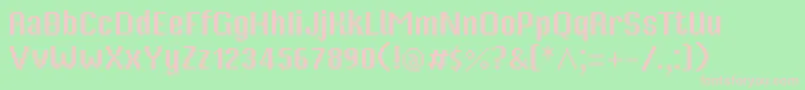 Więcej informacji o czcionce Mp16reg Czcionka Mp16reg – różowe czcionki na zielonym tle