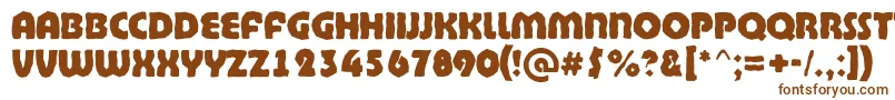 BighaustitulbrkExtrabold-fontti – ruskeat fontit