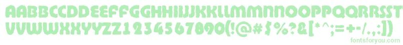 BighaustitulbrkExtrabold-Schriftart – Grüne Schriften