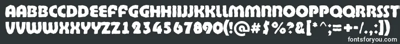 Шрифт BighaustitulbrkExtrabold – белые шрифты