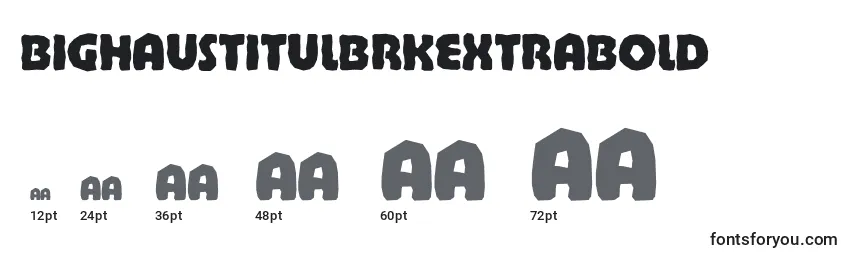 BighaustitulbrkExtrabold Font Sizes