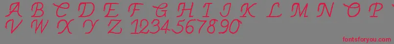Thinrope Font – Red Fonts on Gray Background
