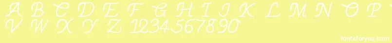Thinrope Font – White Fonts on Yellow Background