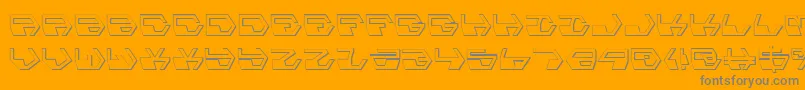 Deranians Font – Gray Fonts on Orange Background