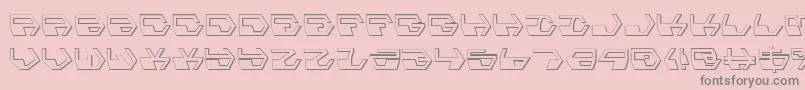 Deranians Font – Gray Fonts on Pink Background