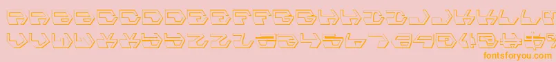 Deranians Font – Orange Fonts on Pink Background