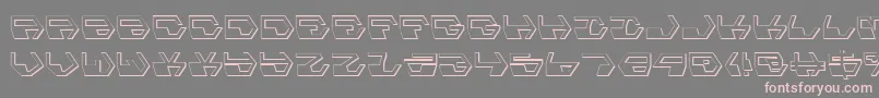 Deranians-fontti – vaaleanpunaiset fontit harmaalla taustalla