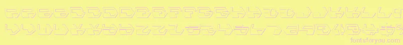 Deranians Font – Pink Fonts on Yellow Background