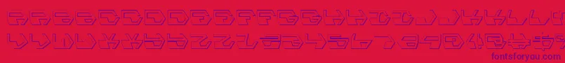 Deranians Font – Purple Fonts on Red Background