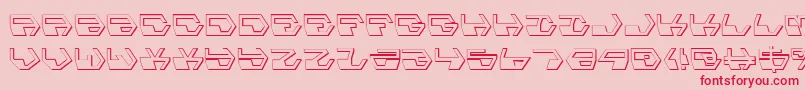 Deranians Font – Red Fonts on Pink Background