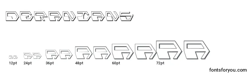Deranians Font Sizes