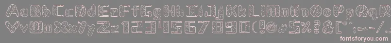 NadcDalmatian Font – Pink Fonts on Gray Background