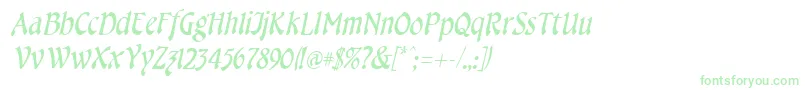 フォントCheshireItalic – 緑のフォント