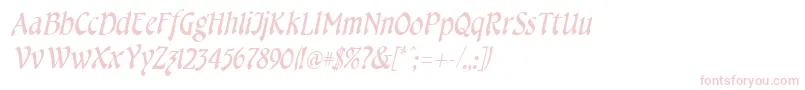 Подробнее о шрифте CheshireItalic Шрифт CheshireItalic – розовые шрифты