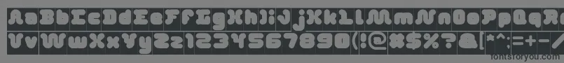 DayDreamerInverse Font – Black Fonts on Gray Background