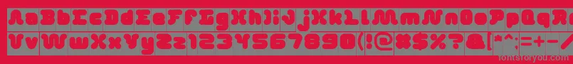 DayDreamerInverse Font – Gray Fonts on Red Background