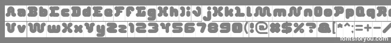 DayDreamerInverse Font – White Fonts on Gray Background