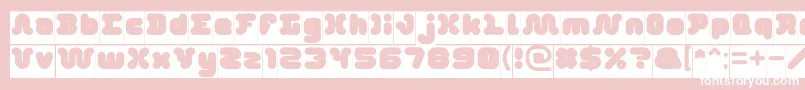 DayDreamerInverse Font – White Fonts on Pink Background