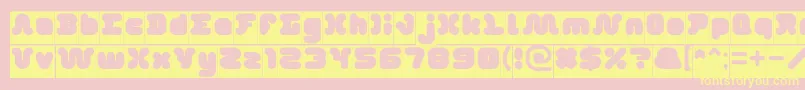 DayDreamerInverse Font – Yellow Fonts on Pink Background