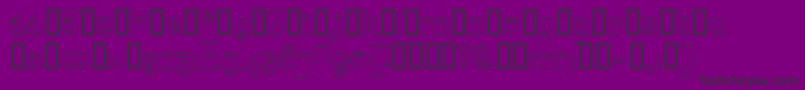 Шрифт PsychoticElephantHeadline – чёрные шрифты на фиолетовом фоне