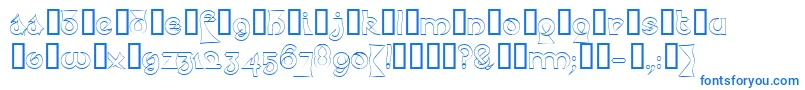 PsychoticElephantHeadline Font – Blue Fonts on White Background