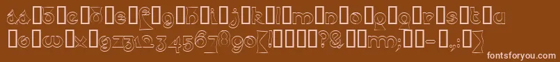 PsychoticElephantHeadline Font – Pink Fonts on Brown Background