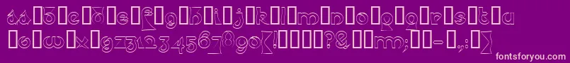 PsychoticElephantHeadline Font – Pink Fonts on Purple Background