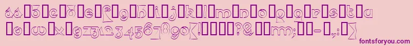 PsychoticElephantHeadline Font – Purple Fonts on Pink Background