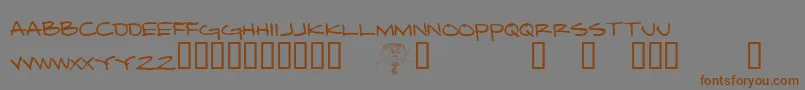 Lisätietoja DamnedArchitect-fontista DamnedArchitect-fontti – ruskeat fontit harmaalla taustalla