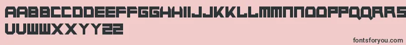 NapalmStrike Font – Black Fonts on Pink Background