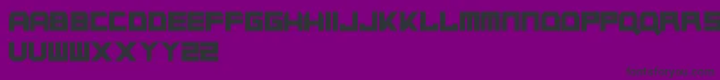 NapalmStrike Font – Black Fonts on Purple Background