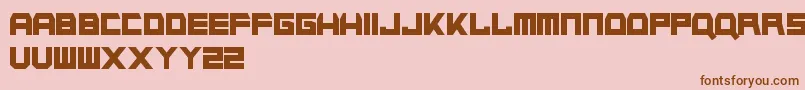 NapalmStrike Font – Brown Fonts on Pink Background
