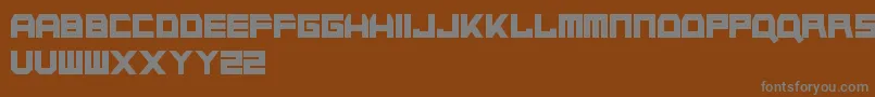NapalmStrike Font – Gray Fonts on Brown Background