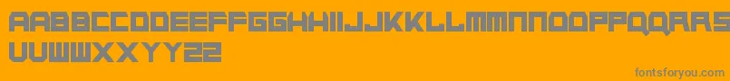 NapalmStrike-Schriftart – Graue Schriften auf orangefarbenem Hintergrund